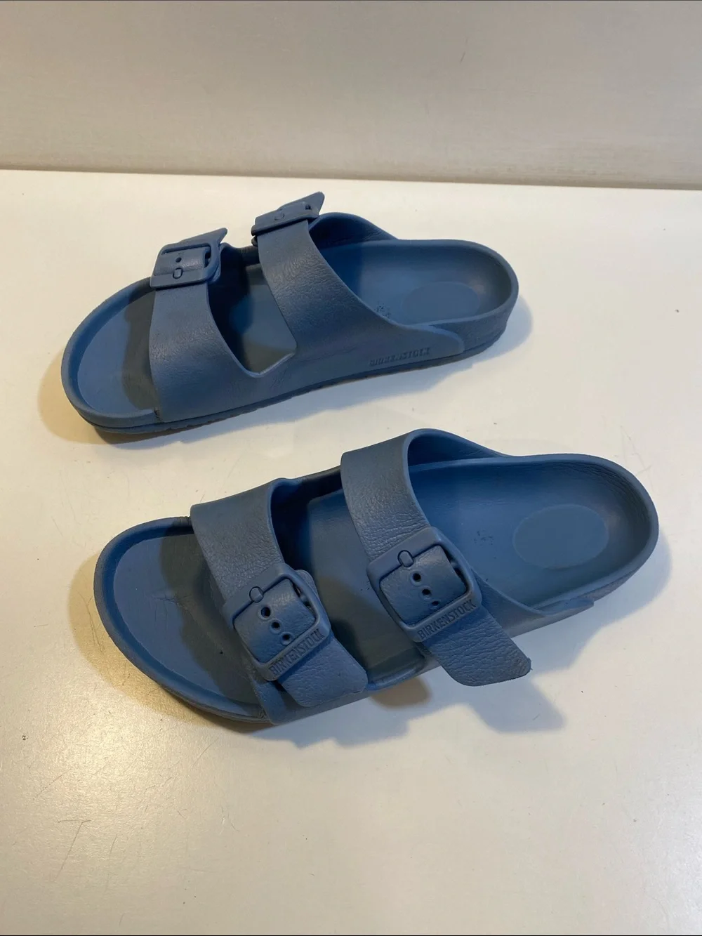 BIRKENSTOCK Arizona EVA Blue Lightweight Footwear Kids Sandals Sz 34